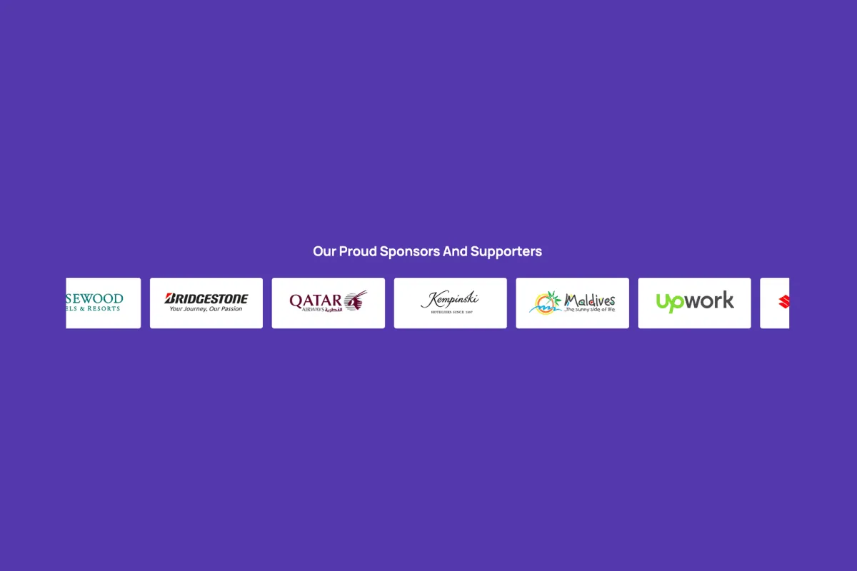 Logo Carousel – Left to Right Sponsor Marquee
